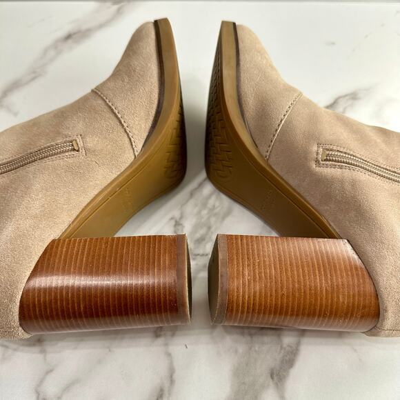 Cole Haan Harrington Grand Riding Taupe Suede Ankle Boots Size 11 Classic Chic - Picture 6 of 11